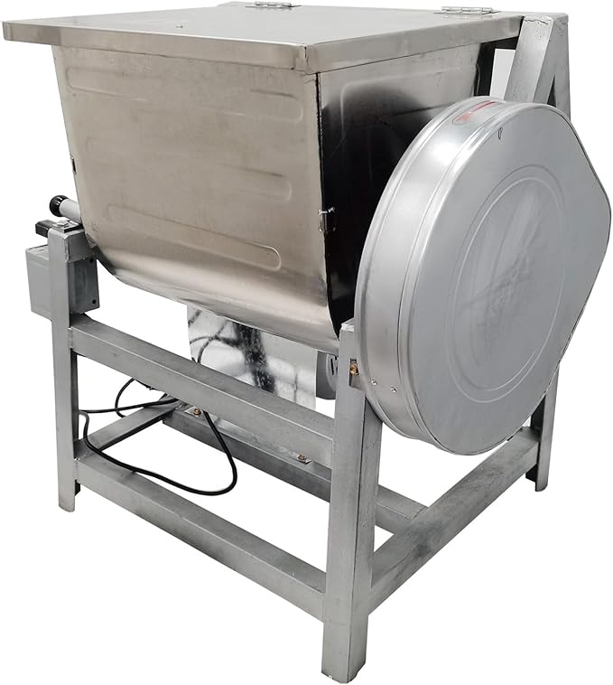 INTSUPERMAI Commercial 15KG Dough Mixer Machine Electric Flour Mixer with 90 Degree Tilt Bowl for Dough Mixing Kneading Capacity 30QT 1500W