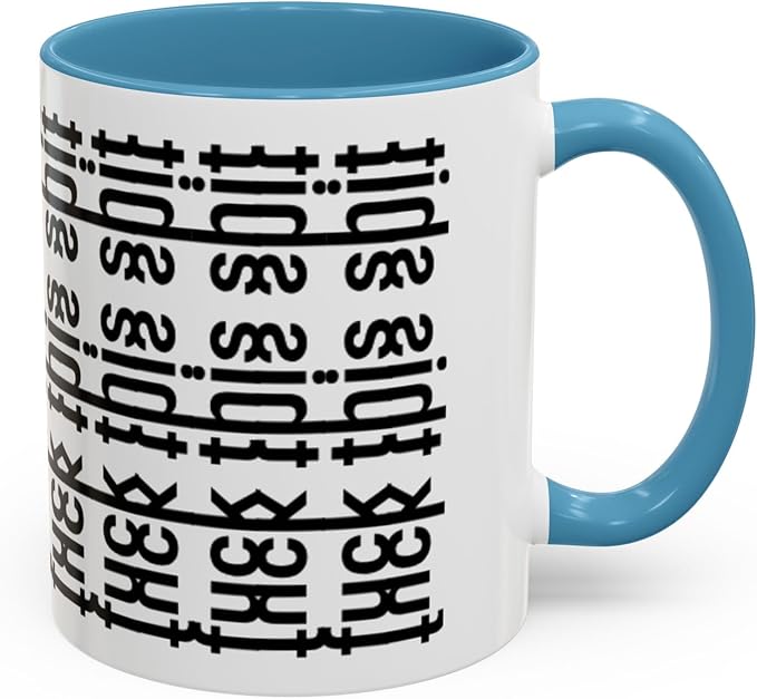 Bold Statement Coffee Mug, Hidden Message Unique Gift for Caffeine Lovers, Funny Office Mug, Housewarming, Birthday,