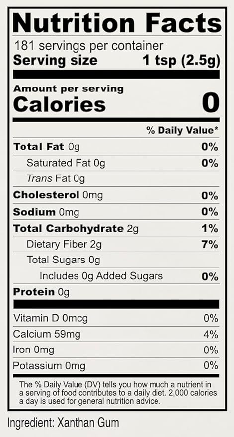 Anthony's Xanthan Gum, 1 lb, Batch Tested Gluten Free, Keto Friendly, Product of USA