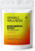 Sparkle Wellness Bone Mineral Boost (Acai Lemonade) [30 Serves] | Collagen Powder Supplement | FORTIBONE Bioactive Collagen Peptides and Buffered Vitamin C Nutra C | Bone Supplements
