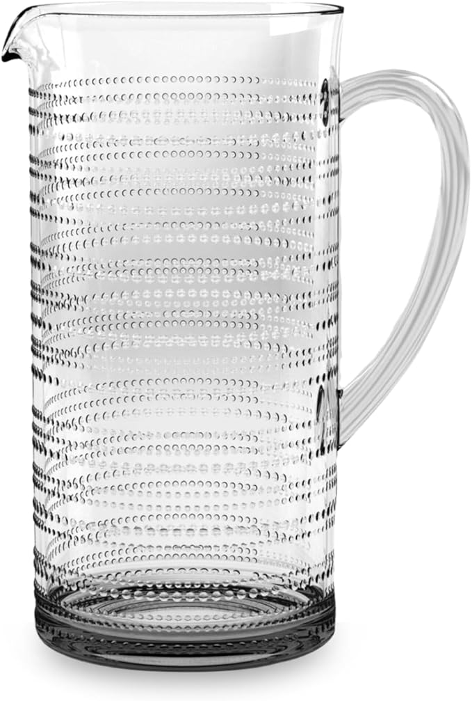 Beaded Beverage Pitcher, Clear