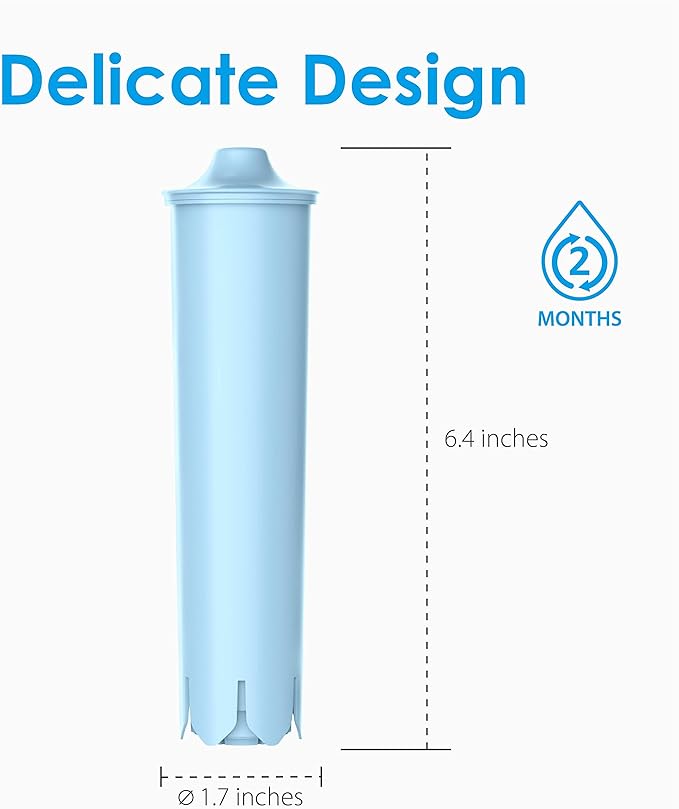Waterdrop Coffee Filter, Replacement for Jura® Filter Clearyl/Claris Blue Capresso® Clearyl Coffee Machine Water Filter, 6 Packs