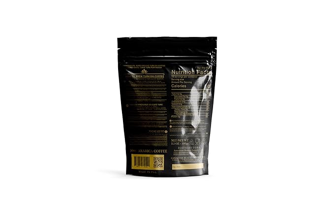Canan Koska Turkish Coffee Medium Roast Ground Coffee 100% Arabica, Finely Ground for Rich Flavor and Smooth Texture, Ideal for Traditional Brewing in a Cezve - 3.5 Ounce (100g) - Pack Of 2
