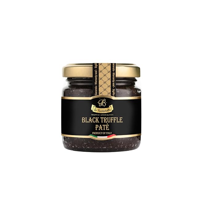 La Rustichella - Black Truffle Patè 3.17 oz (90 gr) - 100% Made in Italy | Vegan, Gluten-Free, Cholesterol-Free