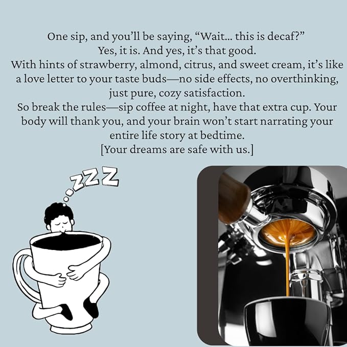 SipHaven | Sipper’s Murmur | Swiss Water Decaf Coffee | Ethiopia Single Origin | Medium Roast Whole Bean | Chemical-Free | Specialty Grade | Small-Batch Roasted in USA | 1lb