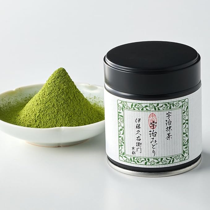 ITOHKYUEMON Kyoto Uji First-Harvest Ceremonial Grade Matcha Green Tea Powder – Authentic Japanese Uji, Japan (20 g / 0.7 oz) – Ujimidori 20 (Grade 1)