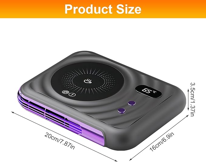 2025 Pro Mug Warmer with Warm Air Function, 3-Temp Settings, Coffee Mug Warmer for Desk Coffee Cup Warmer for Tea Milk Candle Cool Office Gadgets Accessories for Men Women Gifts for Coffee Lovers