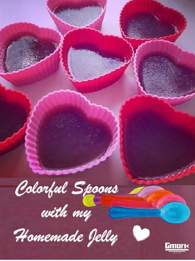 Extra Sturdy, Gmark 200pc 3" Multi Colored Plastic Taster Mini Spoons, Assorted for Ice Cream Dessert 1 Box Set GM1002C