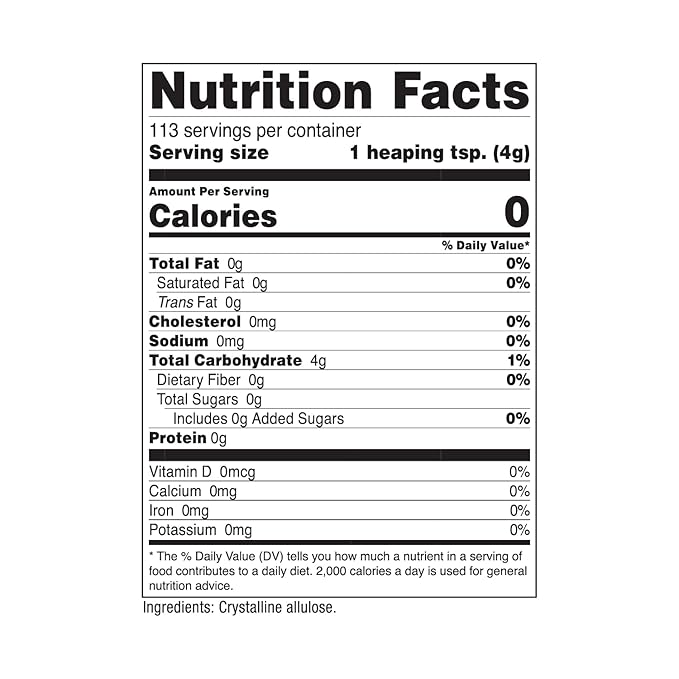 Nutricost Allulose Sweetener (1 LB) - KETO Sugar, 0 Calorie, Low Carb, Natural Sugar Alternative, Crystalline Powder (Pack of 2)