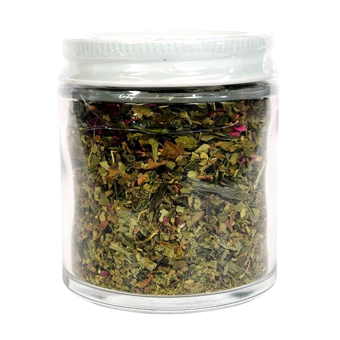 Lemon Green Tea, 1/2 oz (14 g) - Herbal Beverage Tea in Glass Jar by Smoke Camp Crafts