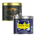 Kusmi Tea - Anastasia + Earl Grey Intense - Organic Black Tea - Blend of Black Tea - Caffeinated Tea - Loose Leaf Tea - 2 Tin Boxes of 3.5 oz