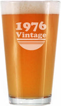 Vintage 1976 Pint Glass for Beer - 49th Birthday Gifts for Men or Women Turning 49 - Fun Bday Party Decor - 16 oz