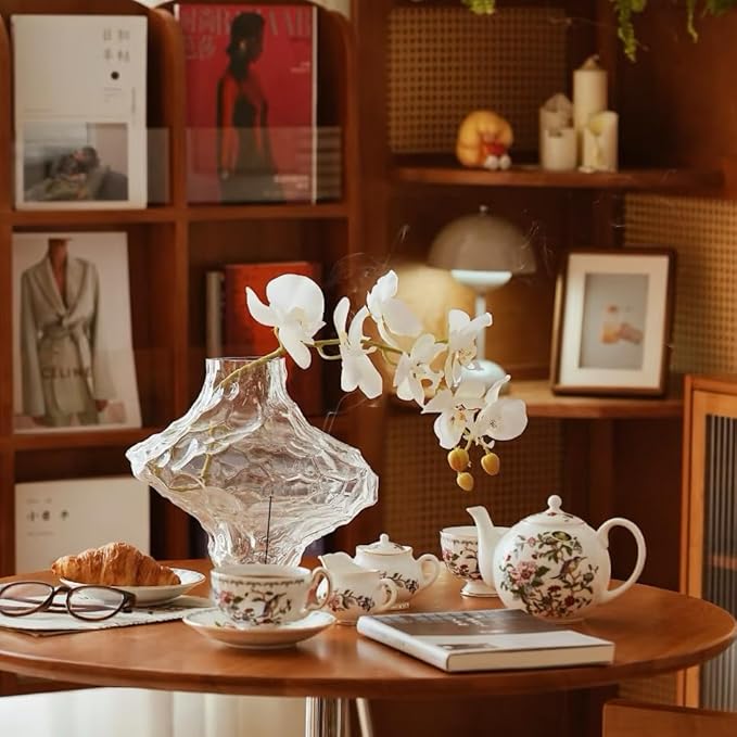 Aynsley Pembroke Oban Fine Bone China Teacup & Saucer - 6oz (180ml), Elegant Oban Shape, Christmas Gift for Tea Lovers, British Craftsmanship