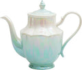 ceramic teapot,Porcelain Tea Pot 37 Oz Teapot with lid for Tea, Milk, Coffee, Flower tea (Green)