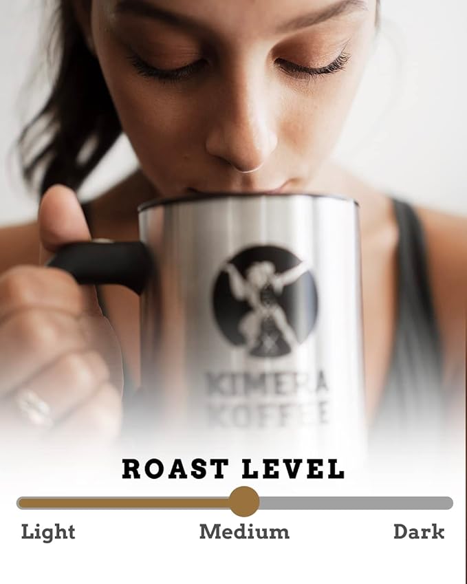 Kimera Koffee Organic Ground Coffee, Original Blend, Medium Roast infused with Taurine, Alpha GPC, DMAE, and L-theanine