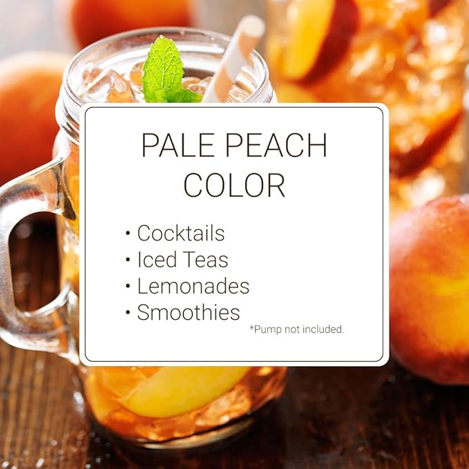 Monin - White Peach Syrup, Juicy Ripe Peach Flavor, Perfect for Cocktails, Mocktails, Iced Teas, & Smoothies, Gluten-Free, Non-GMO (1 Liter, 4-Pack)