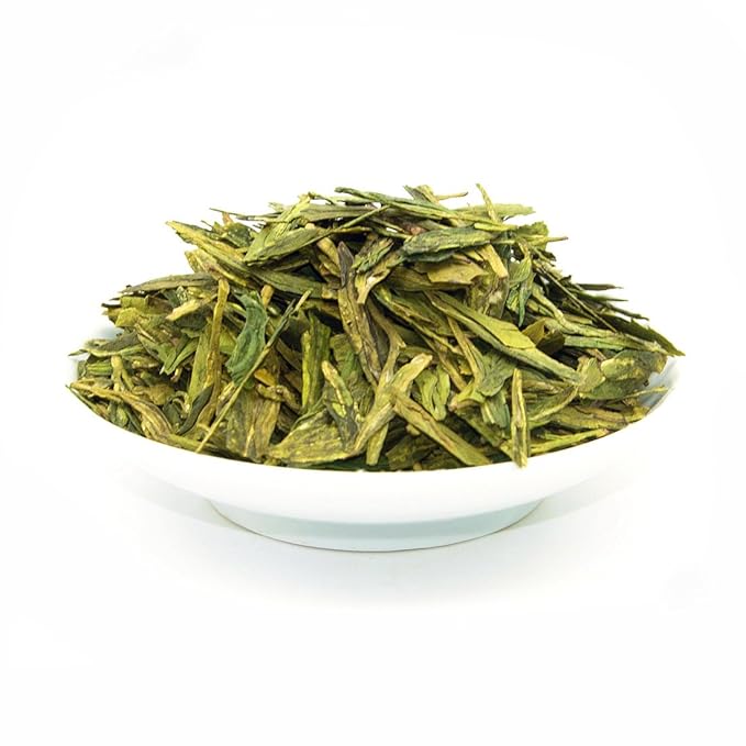 ChaWuWarmSun [A] LongJing Green Tea,8.8oz/250g,Chinese Dragon Well Green Tea Loose Leaf