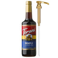 Torani Coffee Syrup, Maple Flavoring for Drinks, Glass Bottle with Pump Included, 25.4 Fl Oz