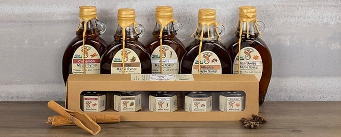 Dragonwood Spiced Maple Syrup (8 Fl Oz (Pack of 1), Vanilla)