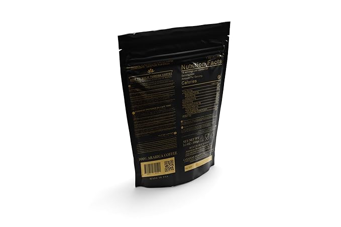 Canan Koska Turkish Coffee Medium Roast Ground Coffee 100% Arabica, Finely Ground for Rich Flavor and Smooth Texture, Ideal for Traditional Brewing in a Cezve - 3.5 Ounce (100g) - Pack Of 1