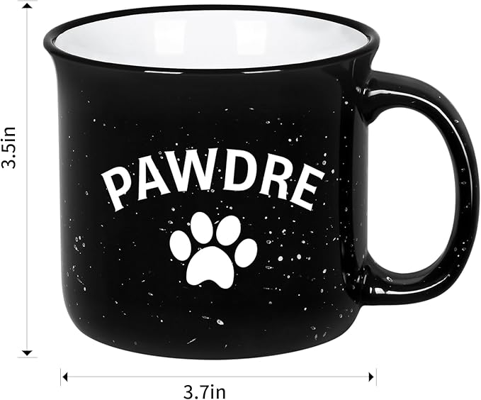 Cabtnca Dog Dad Christmas Gifts for Men, Pawdre Mug, Dog Fathers Day Birthday Christmas Gifts, Fur Dad Coffee Mug, 15 Oz