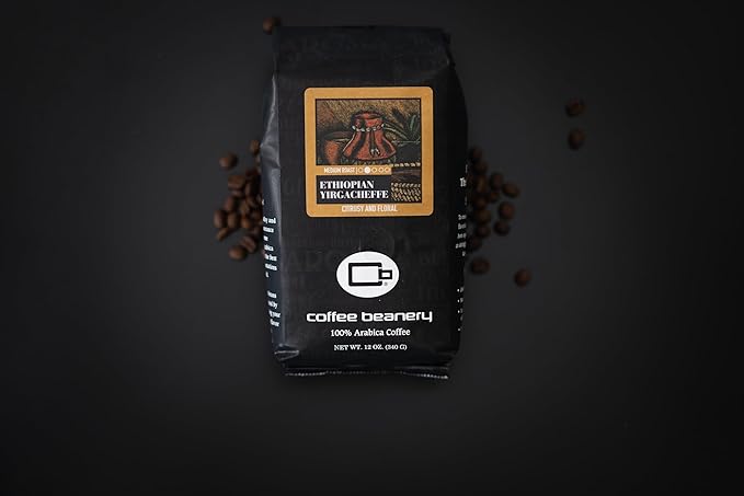 Ethiopian Yirgacheffe Specialty Coffee | 1 Bag of 12oz. Coffee (Automatic Drip Ground) | Light Roast
