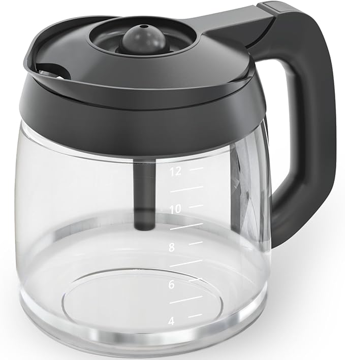 12-Cup Glass Coffee Carafe Replacement Compatible ONLY with Ninja Coffee Brewer Maker Models CE251 CE201 CE201C CE200 CE200C