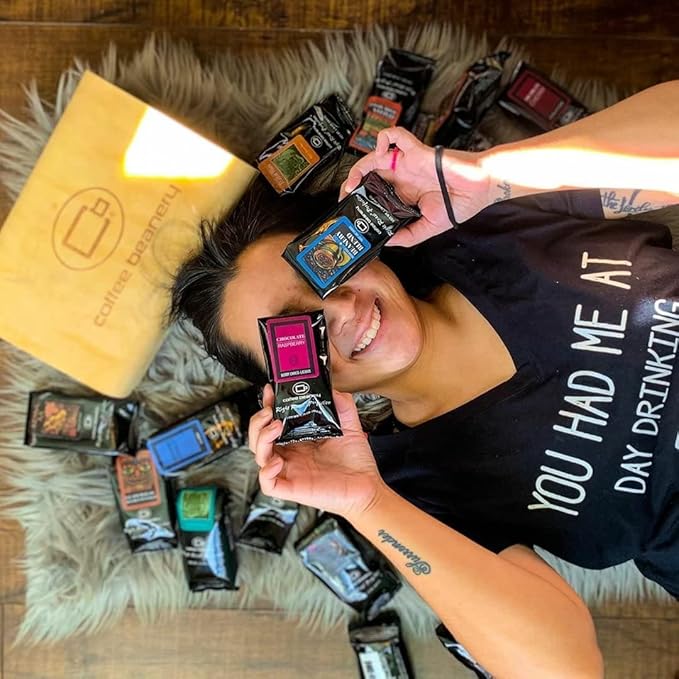 Taste of Coffee Beanery, Gourmet Coffee Gift Basket, 12 One Pot Samples