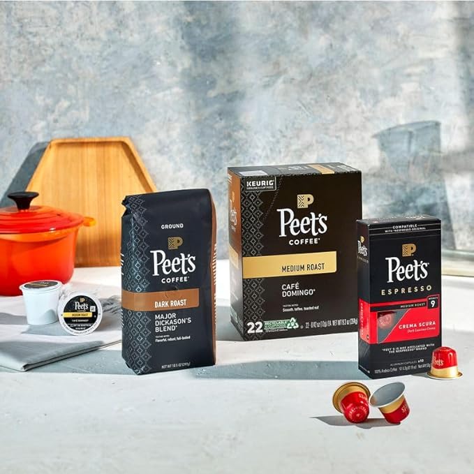 Peet's Coffee, Medium Roast K-Cup Pods for Keurig Brewers - Big Bang 10 Count (1 Box of 10 K-Cup Pods) Packaging May Vary (Pack of 2)