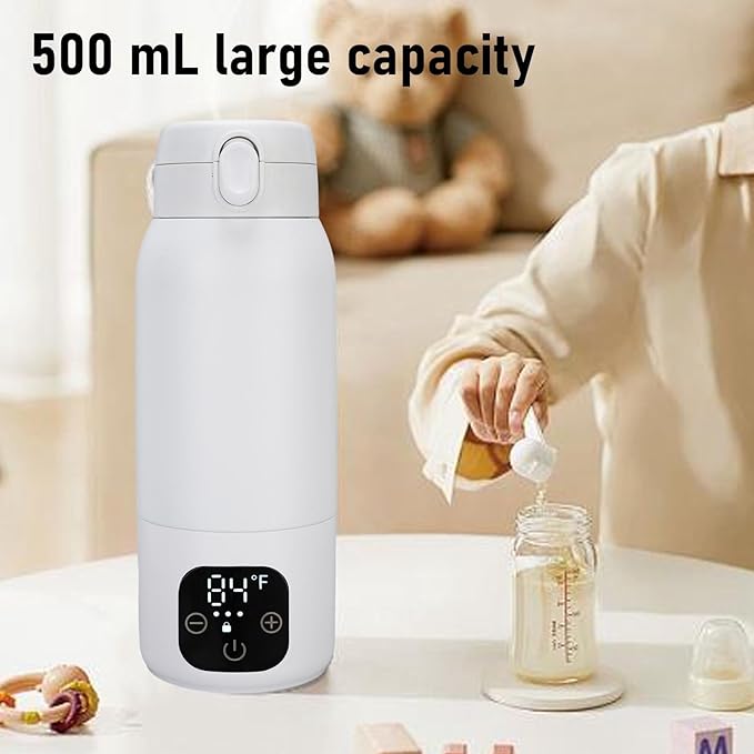 Travel Electric Kettle, 500ml IPX6 Cordless Mini Portable Electric Kettle for Hot Boiling Water, 316 Stainless Steel USB Portable Small Water Heater Coffee Cup for Tea Milk