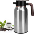 68oz Thermal Coffee Carafe, Stainless Steel Carafes for Hot Liquids 24 Hours, Insulated Coffee Carafes For Keeping Hot Coffee, Hot Water, Tea, Hot Beverage (Silver)