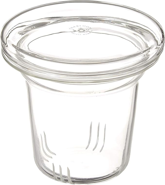 Teabloom Universal Glass Tea Infuser with Dual-Purpose Lid/Coaster – Hygienic, Non-Toxic Glass Filter for Loose Tea Leaves – Lead-Free & Cadmium-Free – Tea Purist's Choice