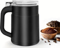 Electric Coffee and Spice Grinder with One-Touch Operation, Clear Lid, for Grinding Coffee Beans, Herbs, Nuts