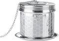 Tea Infuser Tea Strainer for Loose Tea, Stainless Steel Tea Ball with Chain Hook and Drip Tray, Extra Fine Mesh Tea Filter for Brew Tea, Spices & Seasonings (1Pack，2.95in）