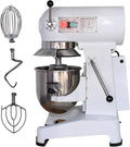 Hakka Electric 10 Qt Stand Mixer 750W Stainless Steel Commercial Industrial Food Mixer 110V/60Hz Heavy Duty Planetary Bread Pizza Countertop Mixer with 3 Adjustable Speeds