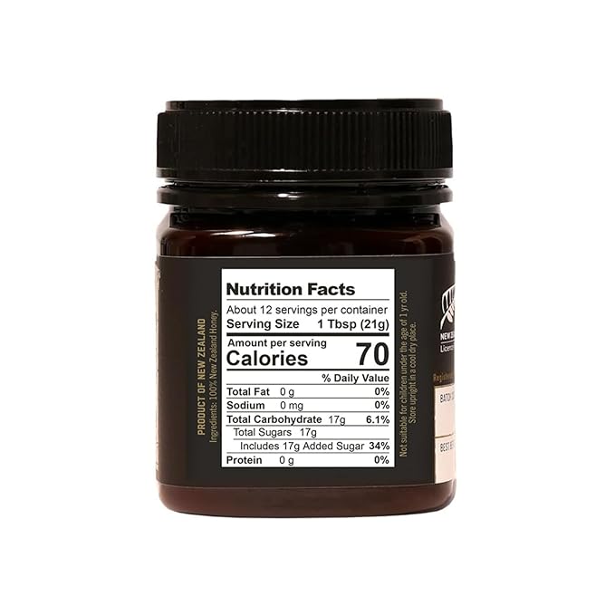 Taylor Pass Honey Co Manuka Honey UMF 10+ MGO 263+ | Monofloral, Sustainable Premium New Zealand Honey | Certified Non-GMO, Halal, BPA-Free Jar | 8.83oz