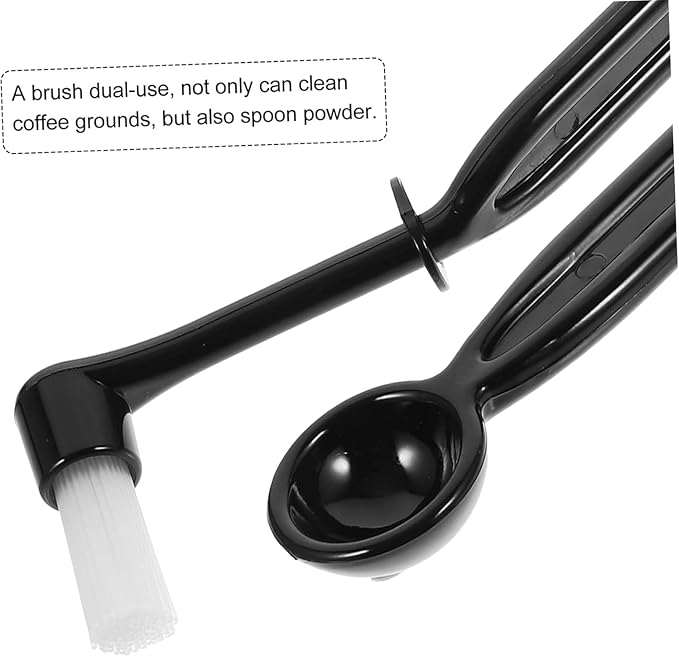 Espresso Machine Cleaning Brush Kit 2 Pieces Coffee Cleaning Brush with Spoon for Coffee Grinder