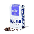 Nguyen Coffee Supply - Saigon Robusta & Arabica Blend: Dark Roast Premium Whole Coffee Beans, Vietnamese Single Origin, Low Acid with High Caffeine Content, Roasted in Brooklyn [12 oz Bag]