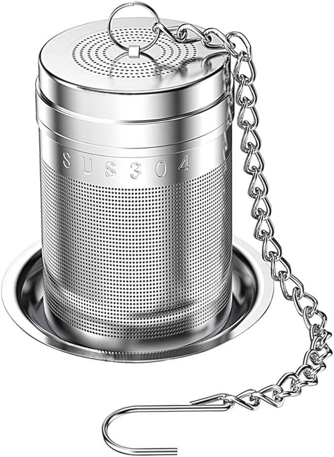 18/8 Stainless Steel Tea Infuser, Extra Fine Mesh Tea Infusers for Loose Tea, Tea Strainer Steeper Filter for Brew Tea, Spices & Seasonings (1)