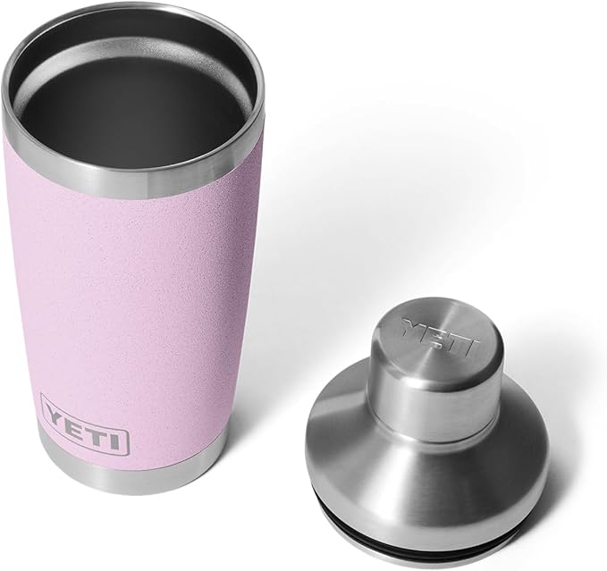 YETI Rambler 20 oz Cocktail Shaker, Stainless Steel, Vacuum Insulated, Cherry Blossom
