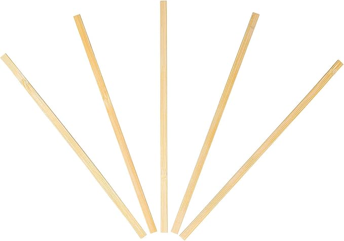 500 Count | KingSeal Bamboo Wood Coffee Stirrers, Square End, 7 inch Length, 100% Renewable and Biodegradable - 1 Box of 500