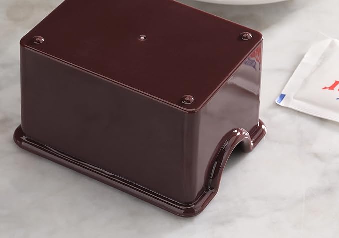 New Star Foodservice 28454 Plastic Sugar Packet Holder, Brown, Set of 12