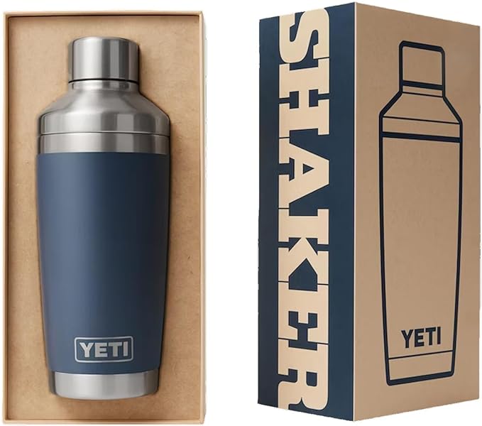 YETI Rambler 20 oz Cocktail Shaker, Stainless Steel, Vacuum Insulated, Rescue Red