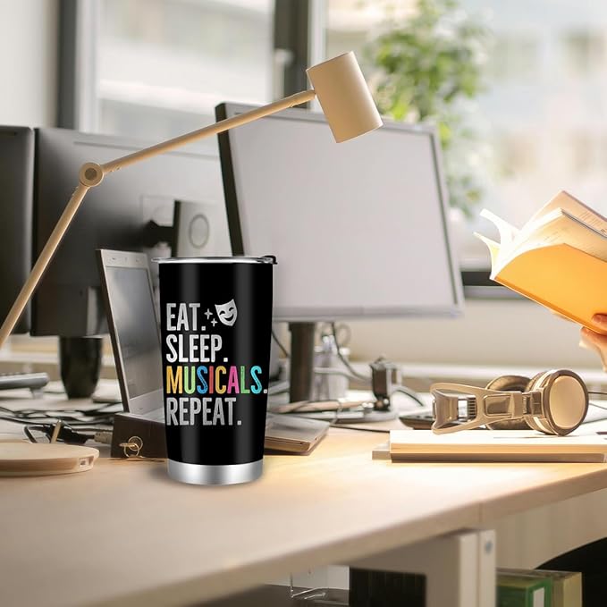 Theater Tumbler for Girls & Women, Broadway Theater Gifts, 20oz Travel Coffee Mug