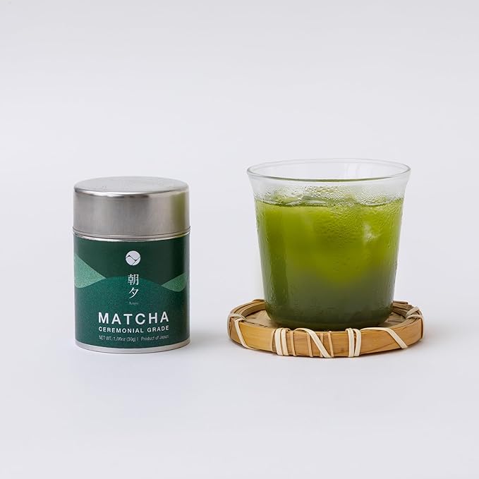 Asayu Japan Matcha Powder - 30g Can - Ceremonial Grade Green Tea, Shizuoka Source, Made in Japan