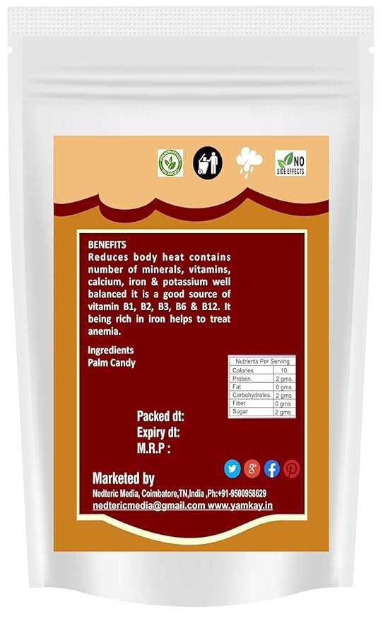 Yamkay Palm Candy Panakarkandu | Organic Palm Sugar Karkandu | Authentic Indian Palm Candy | Pure Palm Sugar | Natural Sweetener for Cooking & Baking (300 GM, Palm Candy)