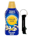 Dumbass Coffee International-Delight Liquid Coffee Creamer, 64 fl oz Bottle of Creamy Smooth Delightful Coffee Creamer and Bottle Opener Keychain (French Vanilla) Keychain