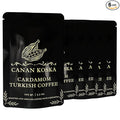 Canan Koska Cardamom Turkish Coffee - Premium Ground Coffee With Natural Cardamom Grounds, Medium Roast, Traditional Ottoman Recipe - 3.5oz (100g) - Pack Of 6
