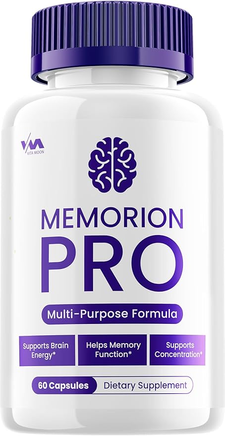 Vitamoon (1 Pack) Memorion Pro Supplement Capsules – MemorionPro Nootropics Pills, Function Support and Reviews, 60 Capsules