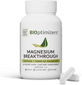 BIOptimizers Magnesium Breakthrough Supplement with 500mg - 7 Forms of Magnesium: Glycinate, Malate, Citrate, and More - Natural Support for Sleep and Cognitive Function -60 Capsules- Calming Vitamins